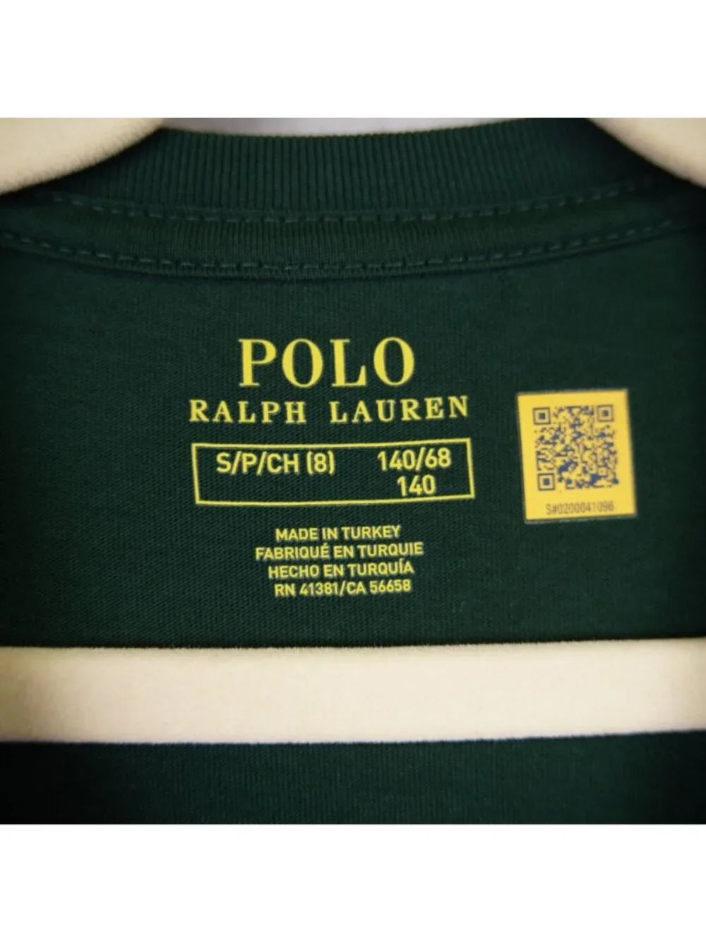 Polo Ralph Lauren Kids Polo Bear Long Sleeve Shirt Boys Sz 8 S Cotton Casual